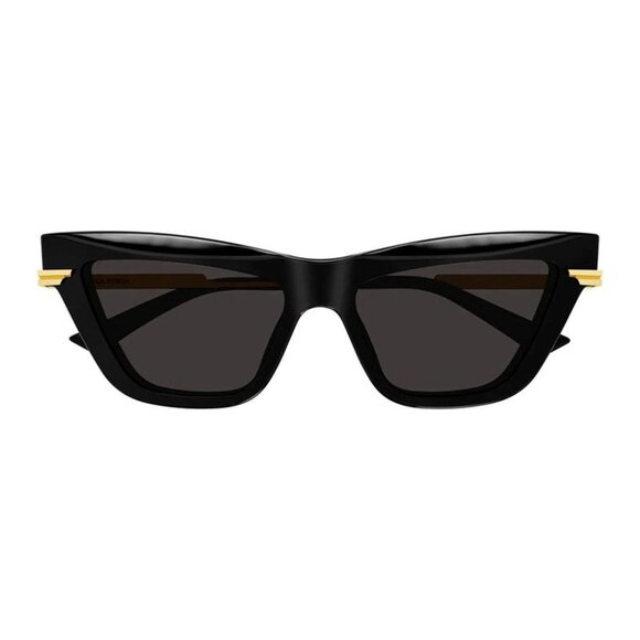 NEW BOTTEGA VENETA BV1241S 001 SUNGLASSES WOMEN BLACK/GOLD EYEWEAR - Picture 1 of 5